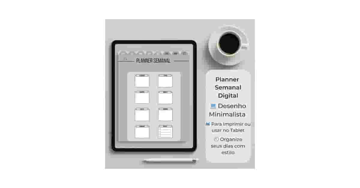 Melhor Planner para Tablet: Organize Sua Rotina Digital!