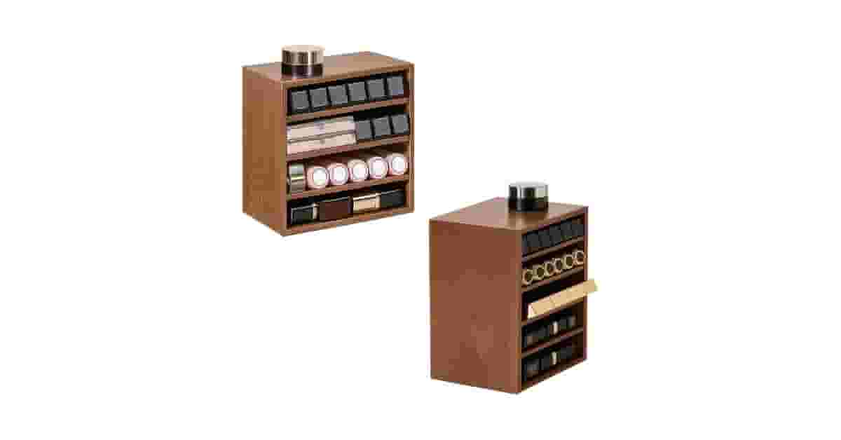 Qual É o Melhor Organizador de Maquiagem de Madeira? Giratório vs Gavetas