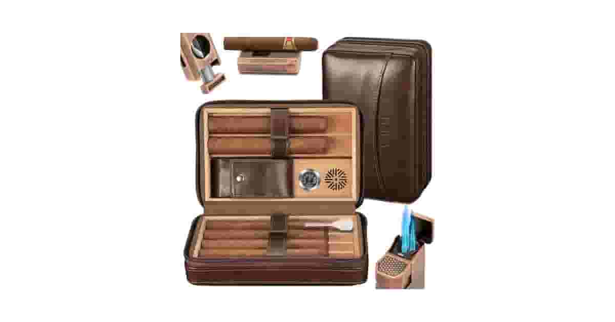 Qual é o Melhor Umidor de Charutos de Viagem? Estojo Rígido ou Couro?