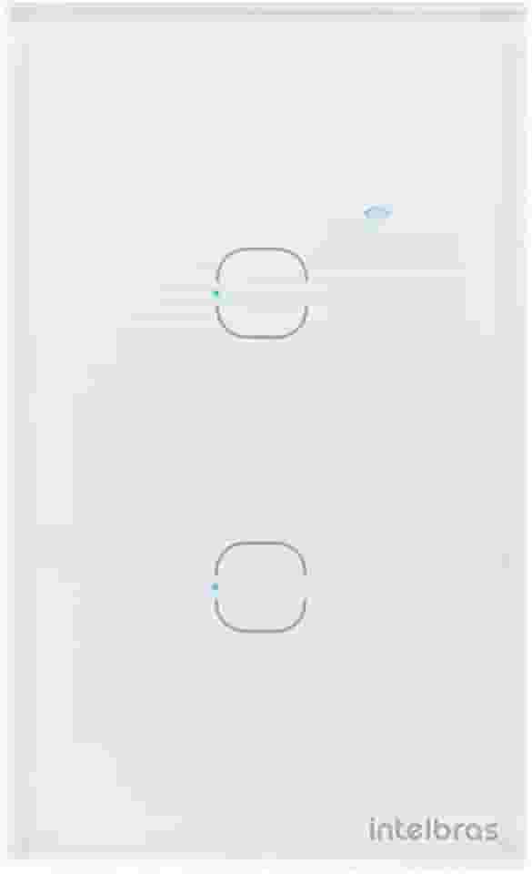 Interruptor Smart Wi-Fi Touch 2 Intelbras EWS 1002 Branco