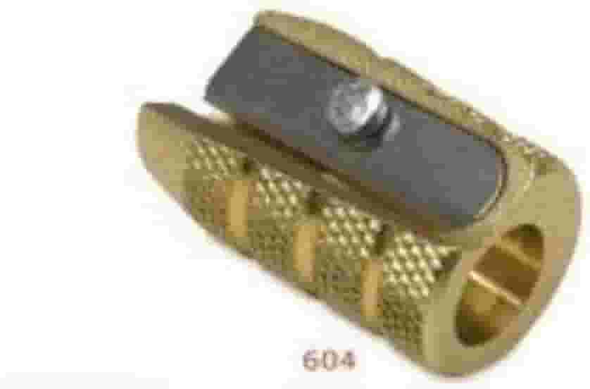 Apontador de lápis de artistas de latão Mobius + Ruppert (M+R) - Escolha entre 4 formas! Feito na Alemanha - o melhor do mundo!, 604 - Bullet/Grenade