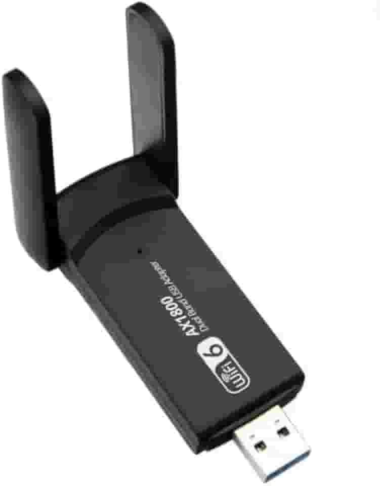 UAX11D Adaptador USB WiFi 6 Dual Band 1300Mbps, Bluetooth 5.4, 2.4G/5G, MU-MIMO, Sem Driver, Modelo UAX11D