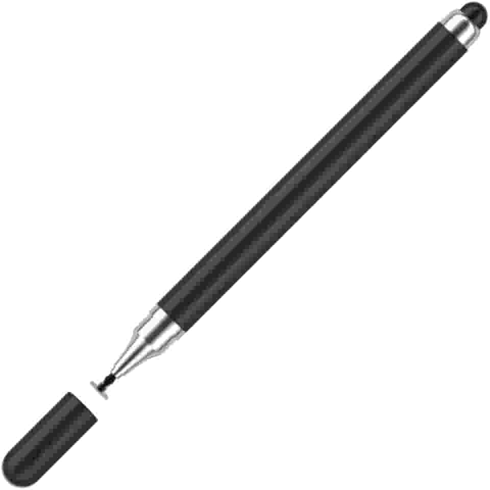 Caneta Stylus Touch Screen Universal 2 em 1 – Para Smartphones, Tablets e Telas Touchscreen Compatível com iOS e Android