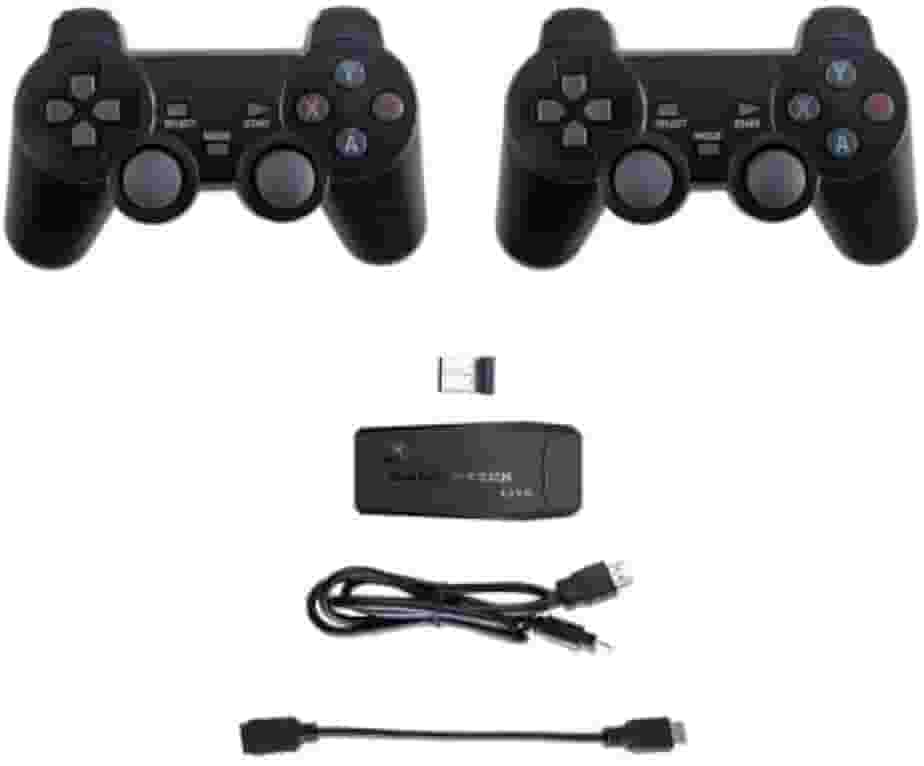 Video Game Retrô HDMI 4K com 3500 Jogos – Diversão Garantida para Toda Família! Console Plug & Play 32GB com 2 Controles Sem Fio