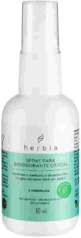 Spray para Desodorante cristal Natural e Vegano 60ml Herbia