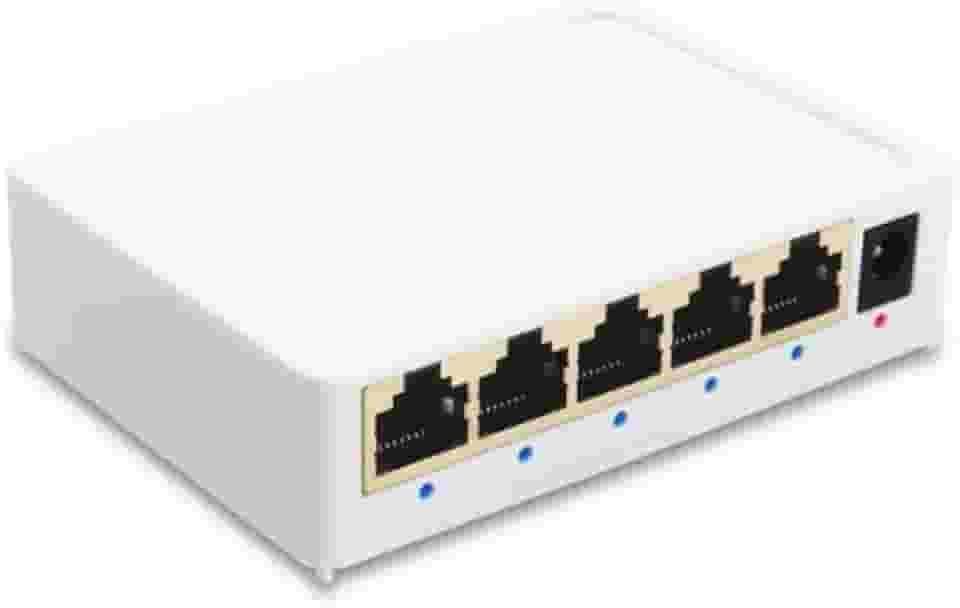 Switch de Rede 5 Portas Hub Para Internet Lan Rede Fast Rj45 Velocidade 10/100/1000