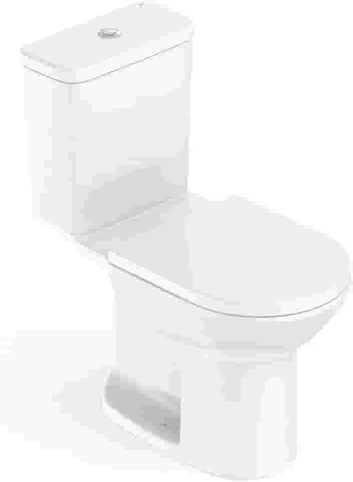 Kit Bacia com Caixa, Assento Polipropileno com Queda Amortecida e Complementos de Instalação Round