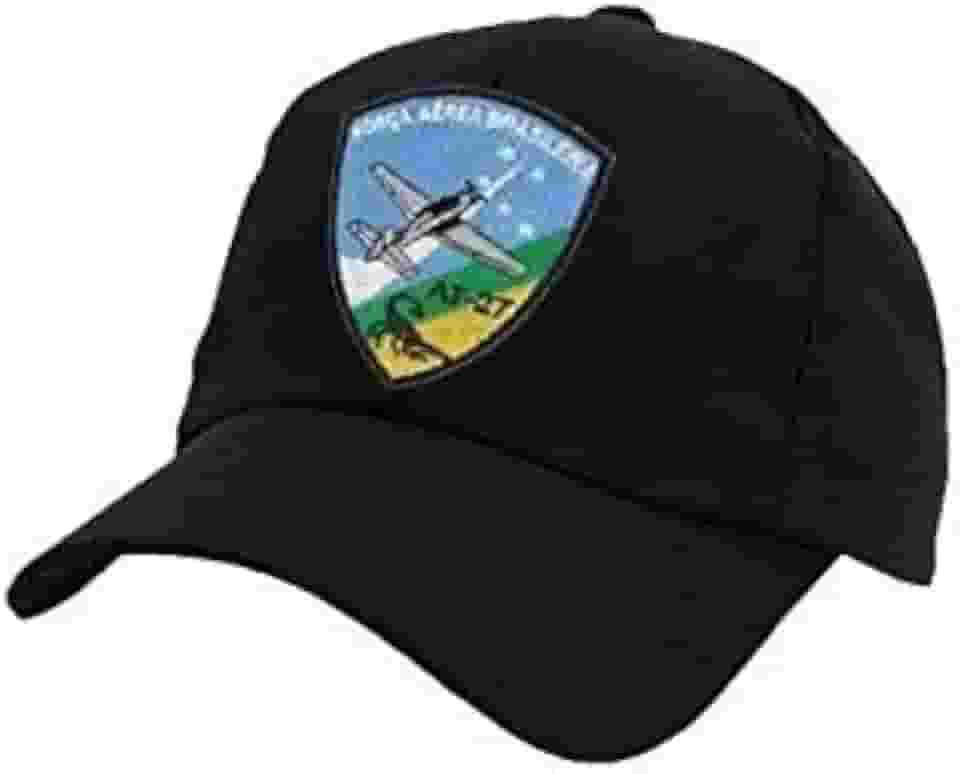 Boné Fab At 27 Força Aérea Brasileira Preto Ajustável Esportivo Militar Adulto Unissex
