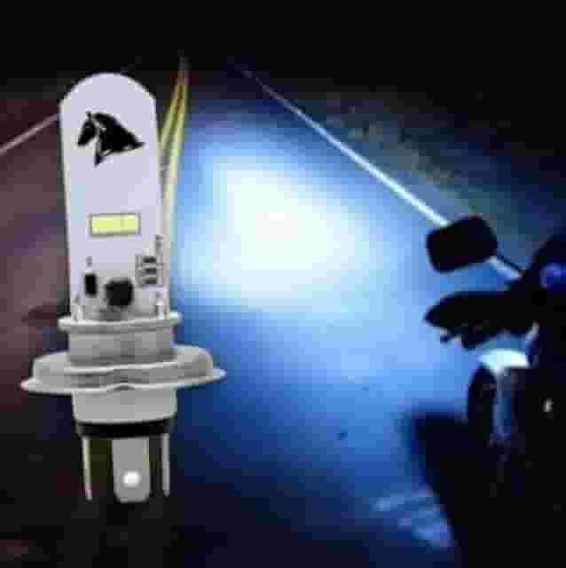 Lampada Farol Moto H4 8000k Super Led Efeito Xenon Forte Stallion Cavalinho