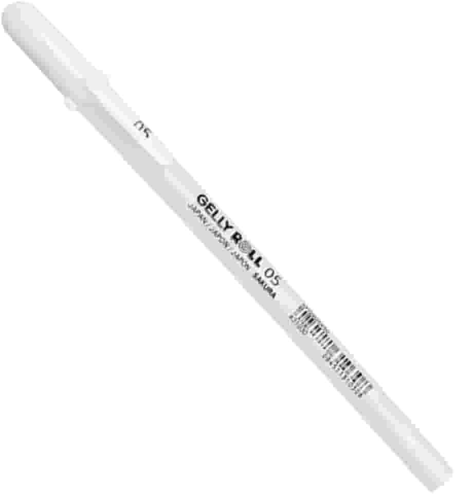 Caneta Gel Sakura Gelly Roll Cor Branco - 0.8mm Ponta Média