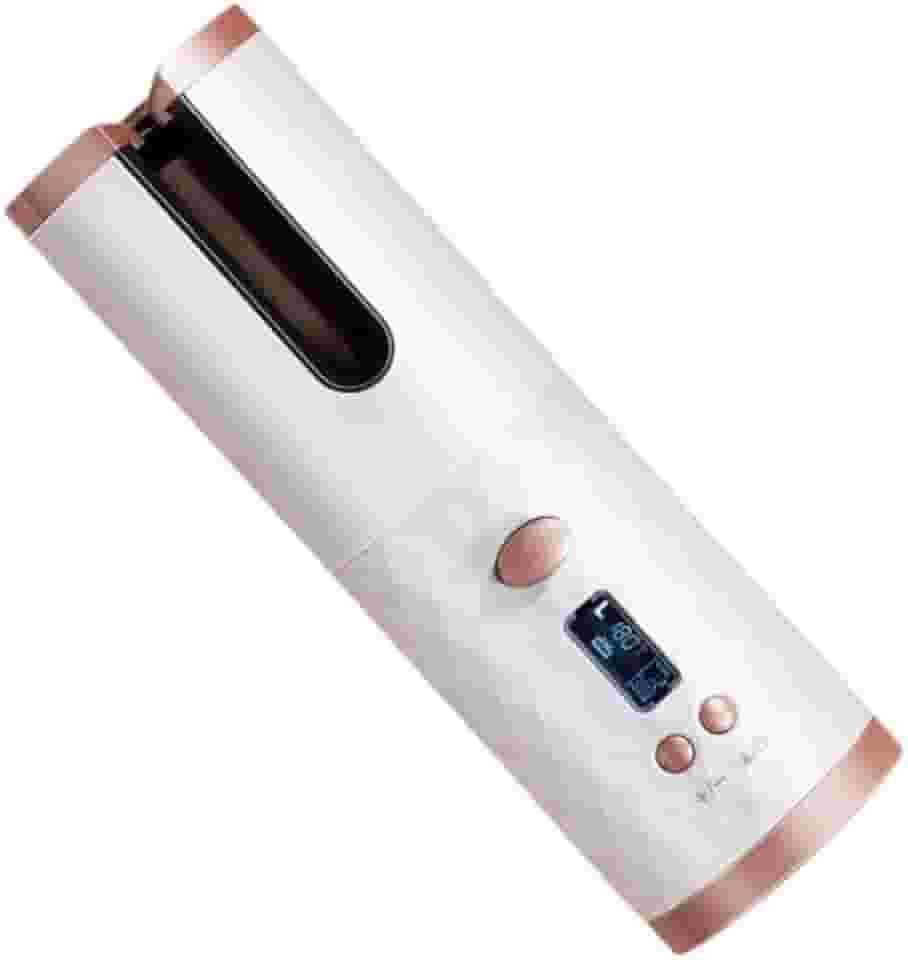 Sem Fio Escova Alisadora Bivolt 5 em 1 - Alisa, Hidrata, Modela, Alinha e Anti-Frizz, Ideal para Cabelos Brasileiros(Branco(Cachos))