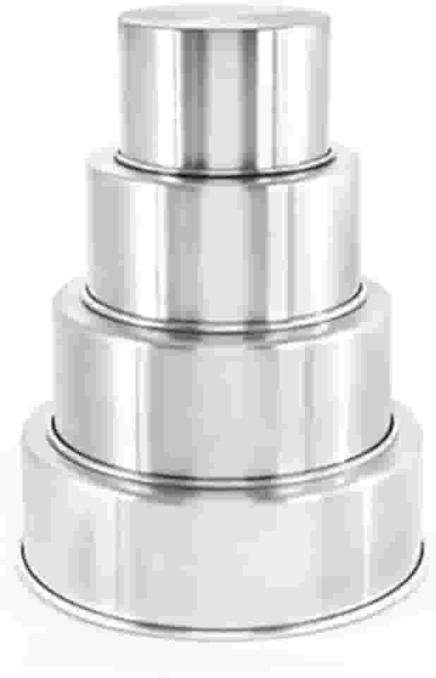 4 Formas Redondas Fundo Falso / Removível (10,15,20,25cm)