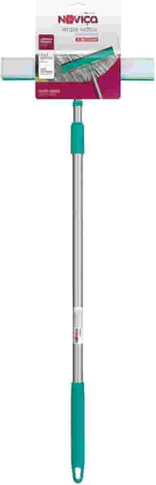 Noviça - Mop Limpa Vidros 2 em 1: Lava e Seca com Cabo Extensível Até 1,17m Bettanin