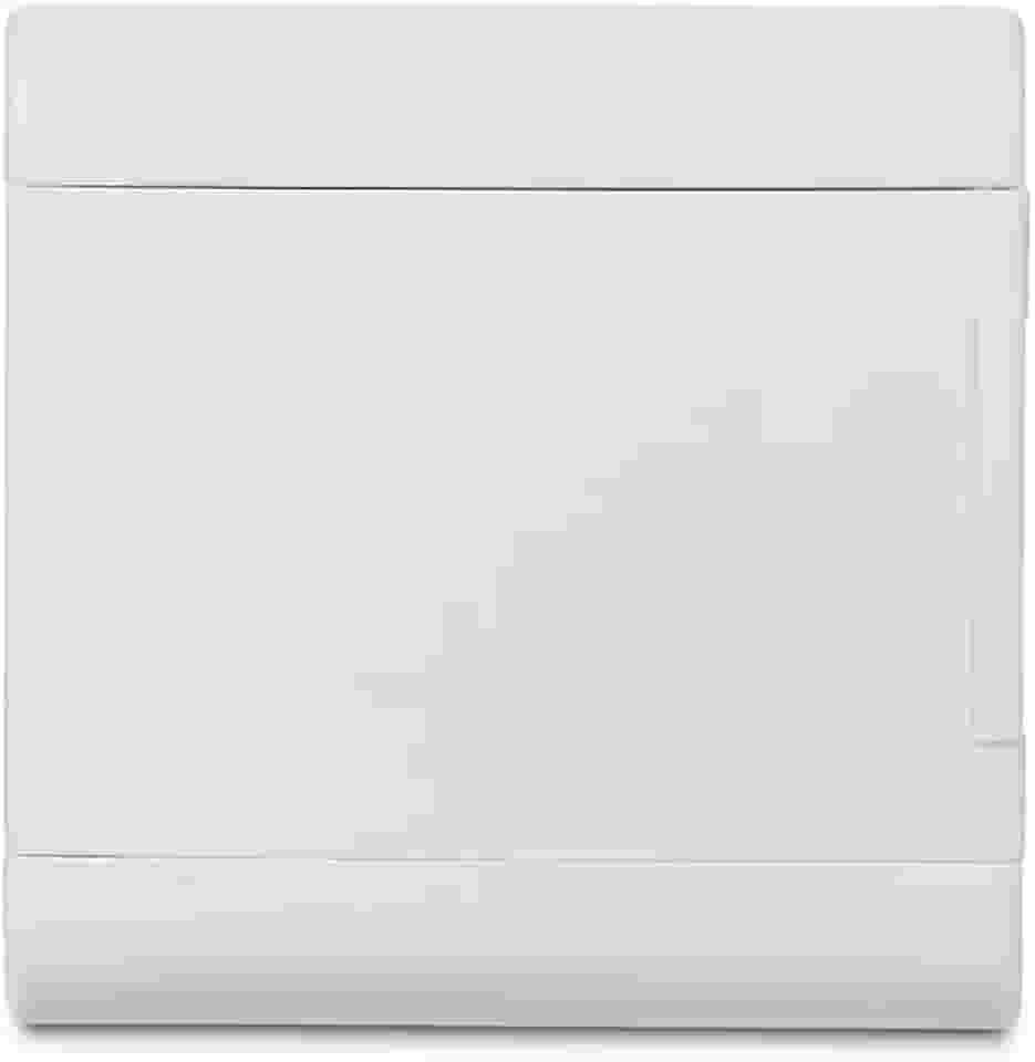 Quadro Embutir Ouro Box 16 Módulos Din Porta Opaca Steck Branco 16 Módulos