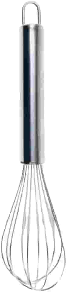 Batedor Fuê Fouet de Aço Inoxidável 21 cm, Misturador Manual para Claras, Bolos e Molhos, Utensílio de Cozinha Reforçado e Ergonomicamente Projetado, Ideal para Aerar Ingredientes