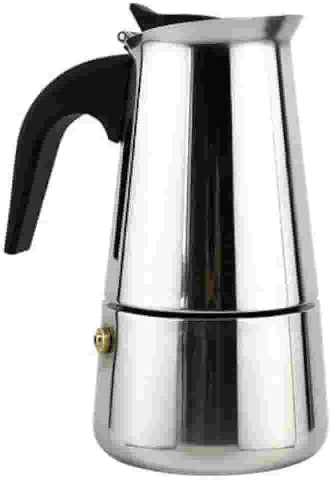 Cafeteira Italiana Inox 4 Xícaras – Design Moderno, Café Espresso Tradicional