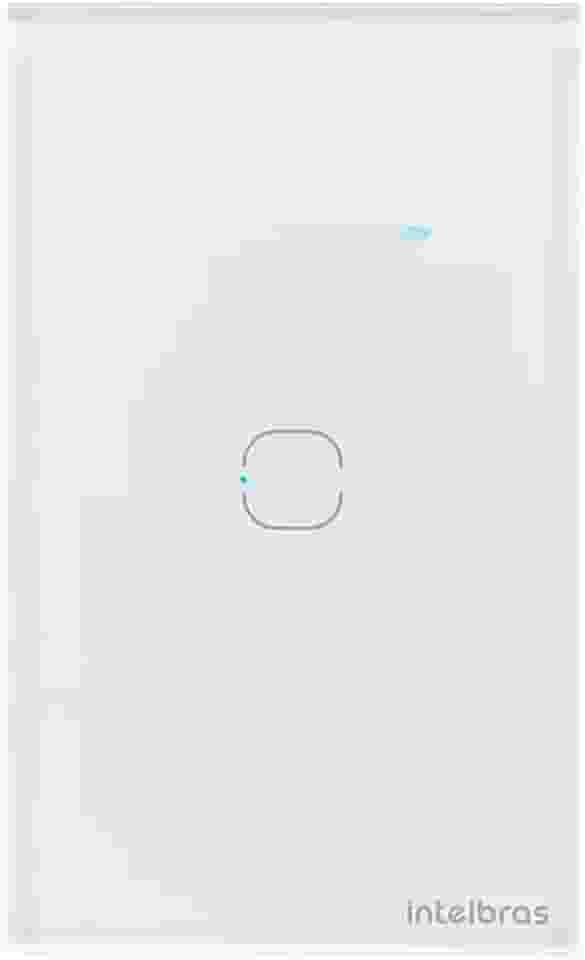 Interruptor Touch Inteligente Zigbee com 1 Tecla EZS 1001 Branco Intelbras