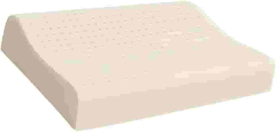 Travesseiro Cervical, Travesseiro OrtopéDico de LáTex Natural, Resistente A áCaros, Capa Protetora LaváVel, Adequado para A Coluna(1 - Unidade)