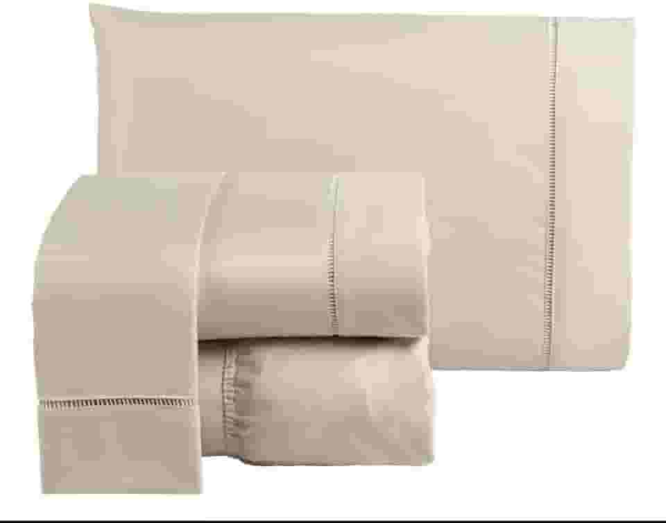 Jogo De Lençol Cama Box King Size 4 Peças Percal 600 Fios Toque Macio Palha