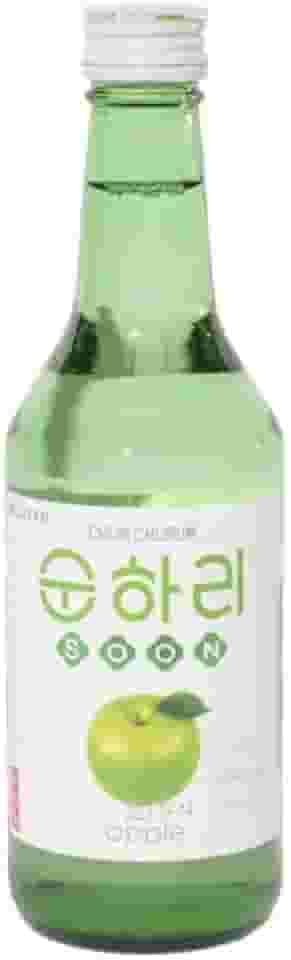 Soju Bebida Alcoólica Coreana Sabor Maca Verde 360ml