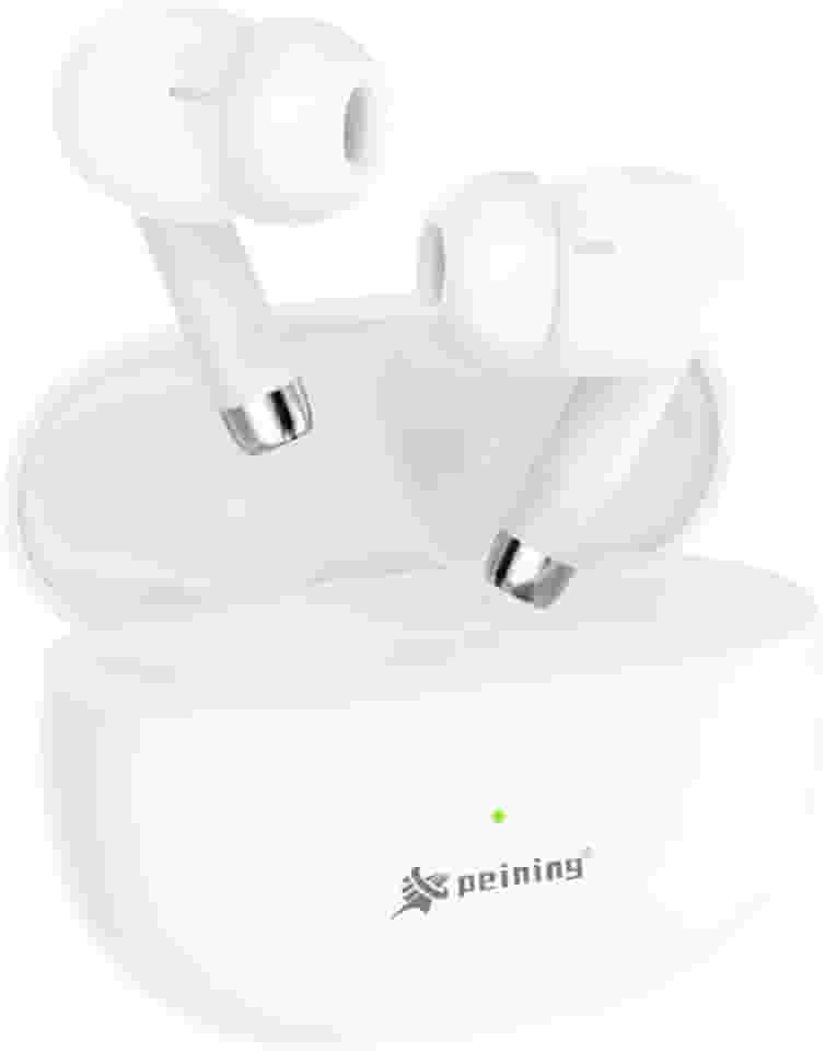 Fone de Ouvido Bluetooth 5.4 Sem Fio TWS – Microfone Embutido, Cancelamento de Ruído, Bateria Longa, IPX4 à Prova D’Água, Design Esportivo Ergonômico, Compatível com iPhone e Android (Branco)