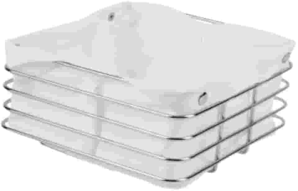 Cesto para Pães Aramado de Inox, mesa posta, cafe da manha