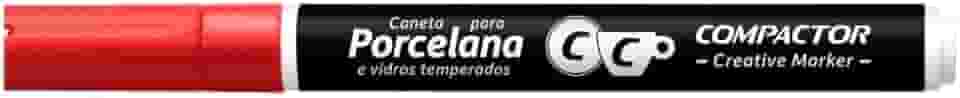 Marcador Creative Porcelana Compactor Avulso VERMELHO