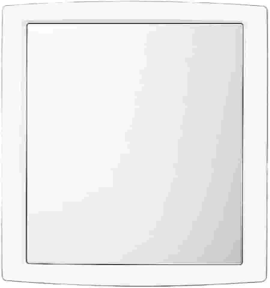 Espelho Quadrado Antiembaçante para Banho com Ventosa – Barbear e Maquiagem no Box(Branco)