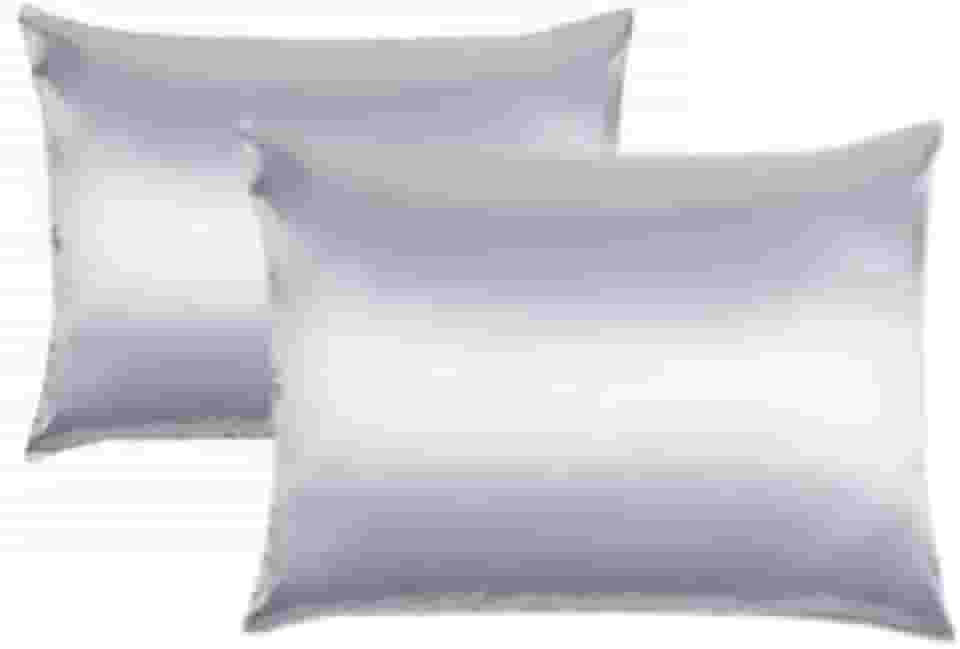 Kit 2 fronhas de cetim seda cabelo cacheado anti frizz (branco)