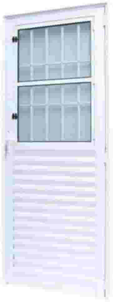 Porta Social C/postigo 210x070 Branco Lado Esquerda L.25