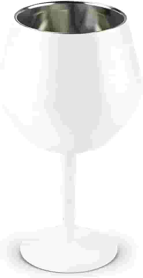 Taça Térmica de Alumínio Inox 410ml – Mantém Bebidas Geladas por Mais Tempo, Design Moderno e Sofisticado – Ideal para Cerveja, Drinks e Vinho (Branco)