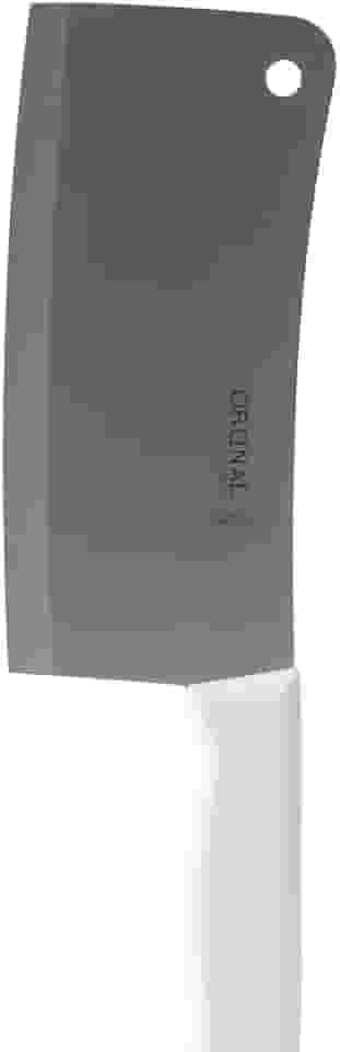 Cutelo Profissional Premium Corte Em V Lâmina em Aço Inox Cabo Ergonômico Para Carnes E Peixe Peixeira 8''