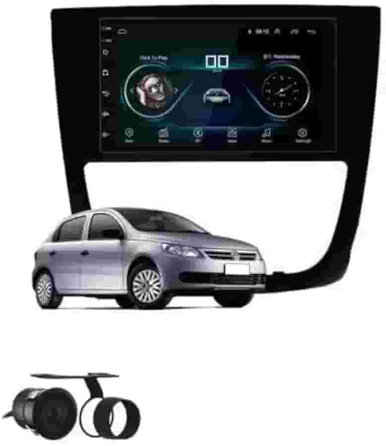 Kit Multimídia MP5 para Gol, Saveiro, Voyage G5 2008 a 2012 com Android – Preto