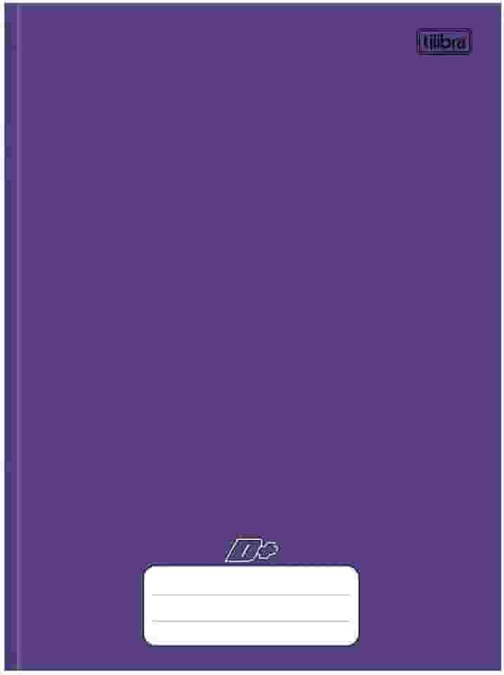 Tilibra - Caderno Brochura Capa Dura Universitário D+ Roxo 96 Folhas, 317373