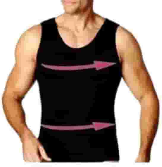 Cinta Modeladora Masculina Colete Redutor Postura Bodyshaper Slim Fitness