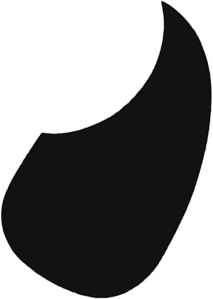 Escudo Para Violão Classico Adesivo Autocolante Preto