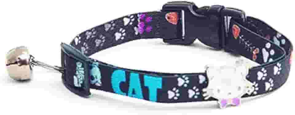 Tudo Pet Coleira P/Gato Elástico Estampas E Cores Variadas