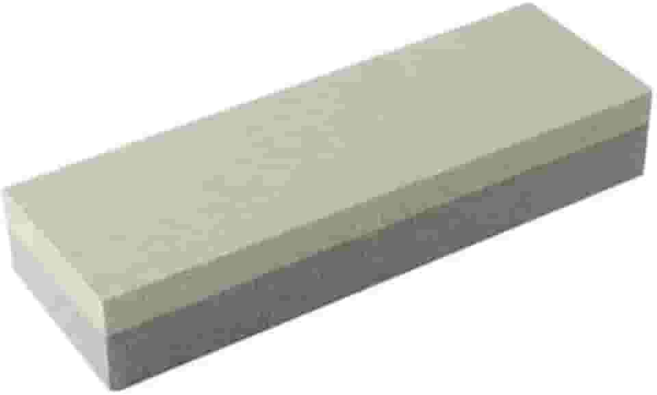 Pedra de Amolar Dupla Face Profissional para Afiar Facas e Ferramentas, 20x5x2cm, Retangular, 600g