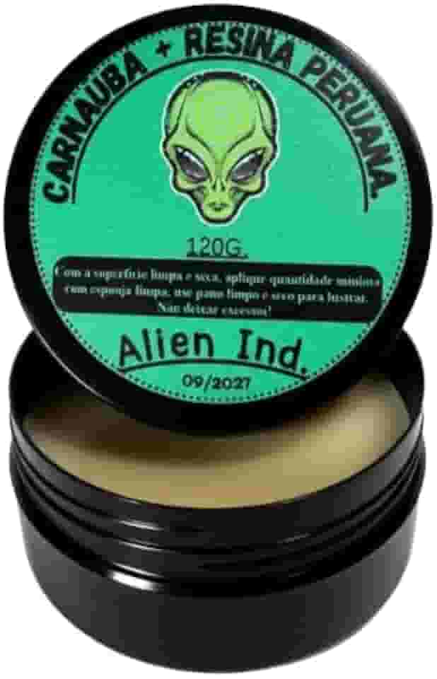 Cera Alien Revitalizadora Páinel Plástico Para-choque Brilho Automotivo Alien Cera