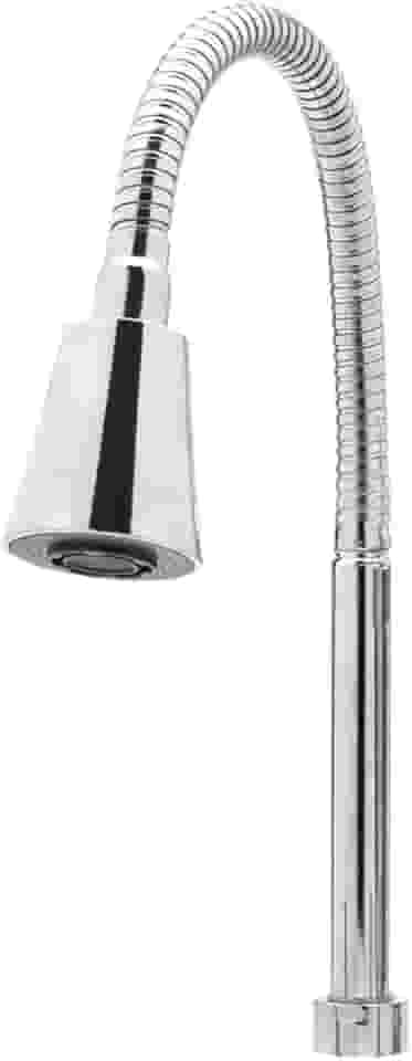 Tubo Flexivel Bica Cone Gourmet Cromado 2 Jatos para Torneira Mesa Bancada ou Parede 3/4"