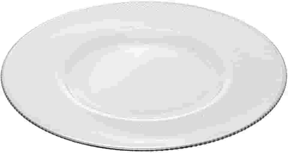 WOLFF - Sousplat com Fio Prata Thin Edge 33cm Cristal Ecológico