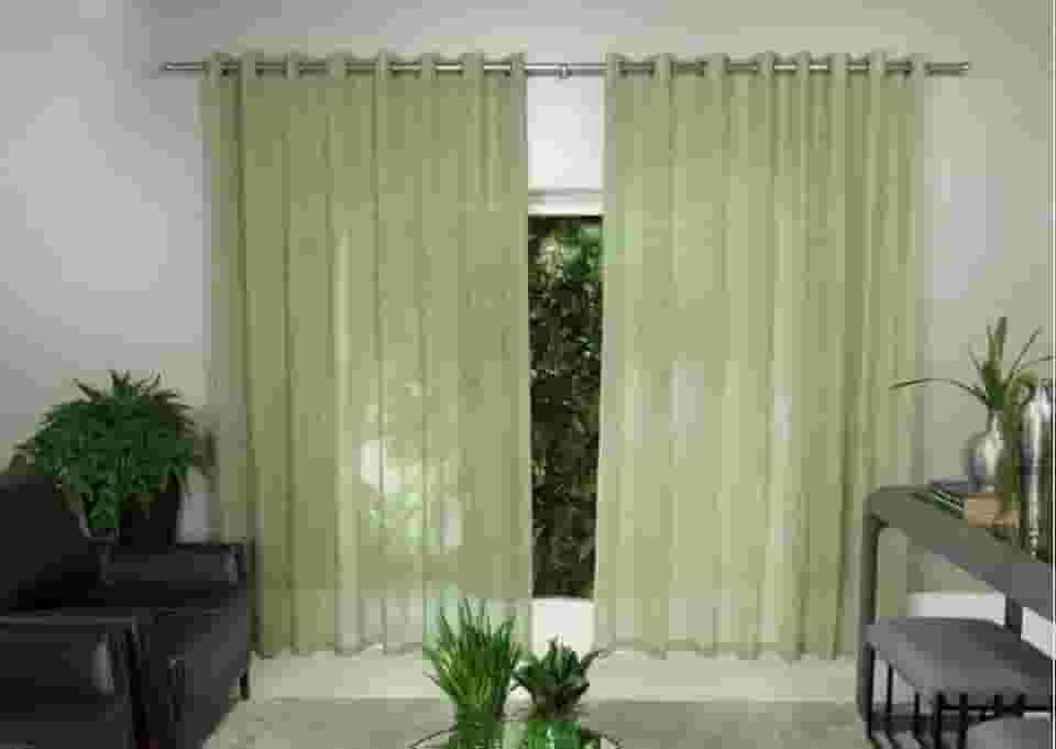 Cortina Roma 2,20x1,70 Quarto Sala Escritorio Cor:Verde