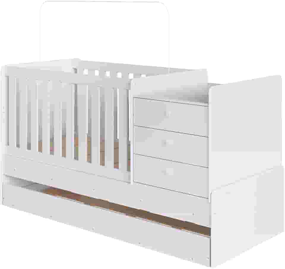 Berço Mini Cama Multifuncional Cama Auxiliar BB690 Branco Comm