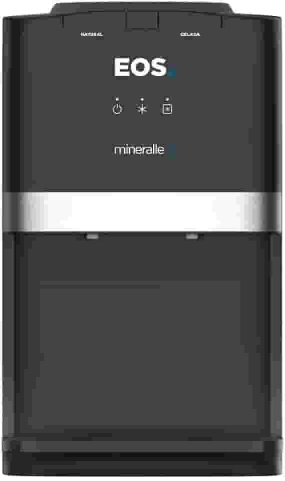 Bebedouro de Mesa para Garrafão EOS Mineralle com Compressor Preto EBC04P 220V
