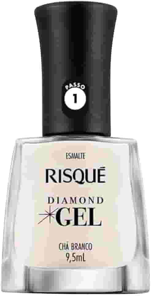 Risqué Esmalte Diamond Gel Chá Branco Natural 9 5 Ml