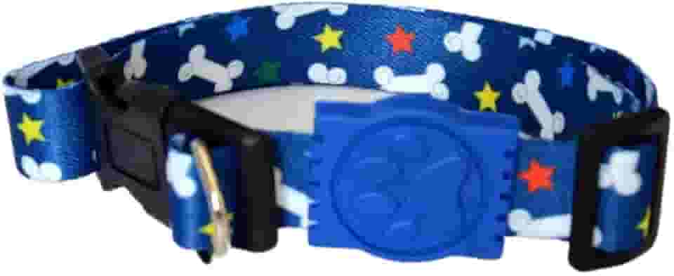 MY PET BRASIL Coleira Para Cachorros P Coleira Ajustável Ossinho Passeio E Viagem Confortável E Resistente