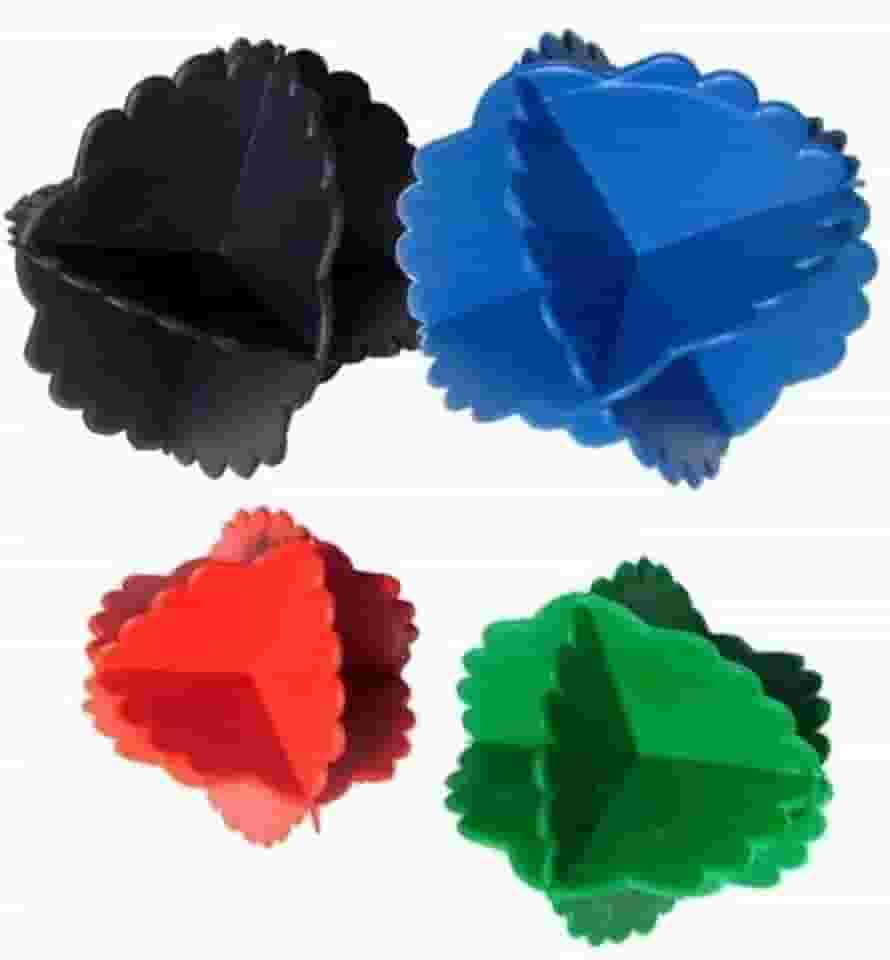 kit com 12 Esferas para Máquina de Lavar Roupas Auxilia na Limpeza e Redução de Fiapos Bate Roupa