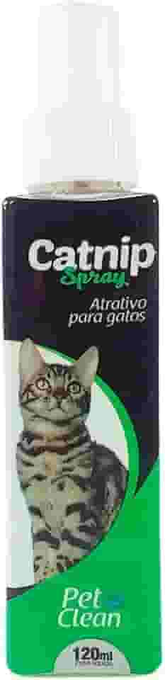 Pet Clean Catnip Spray para Gatos, 120ml, Atrativo Líquido para Diversão e Relaxamento
