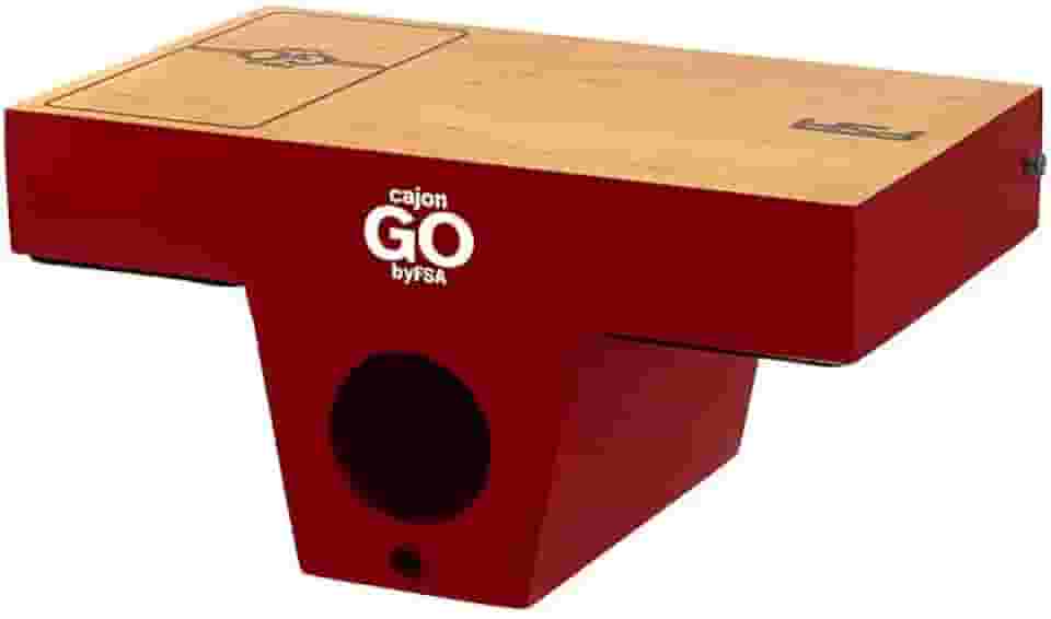 Cajon de Colo com Bongo Acoplado Híbrido 2 em 1 Encaixe Para Correia Profissional Com Captação Plug and Play CAJONGO FCGO26 VINHO