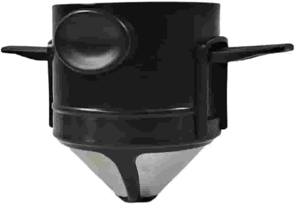 Filtro De Café Dobrável Portátil Reutilizável Aço Inoxidável Coador Individual Viagem Escritório Gotejador Sustentável Infusor De Chá Funil Cesta Compacto Prático Para Trilhas E Camping